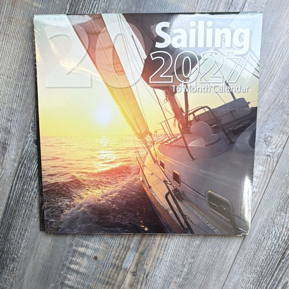 2027 Calendar Sailing Pictures On A 16 Month Bachmann Press Calendar New Sealed